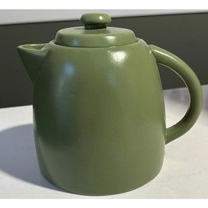 Starbucks Teapot Ceramic Tazo Pitcher Moss Green 25 Oz 700 ml 2012 New